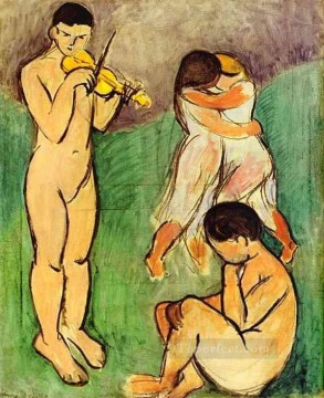 Música Bosquejo Abstracto Desnudo Pinturas al óleo